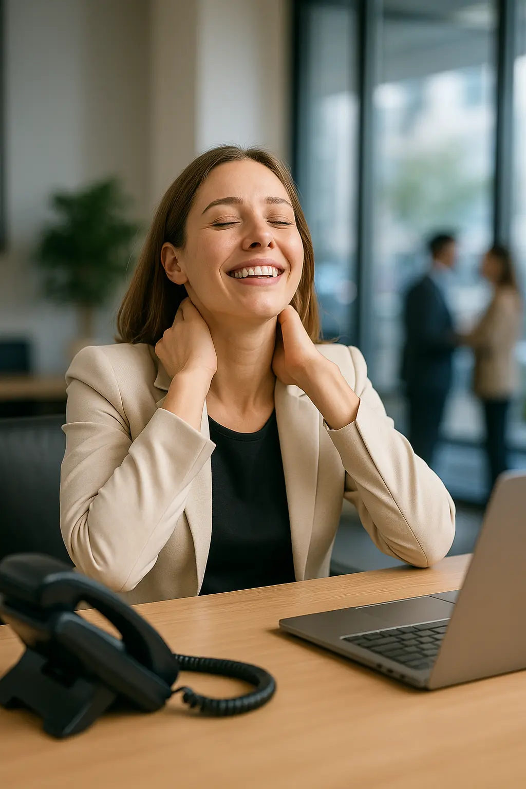 Receptionist relieved after calls reduced